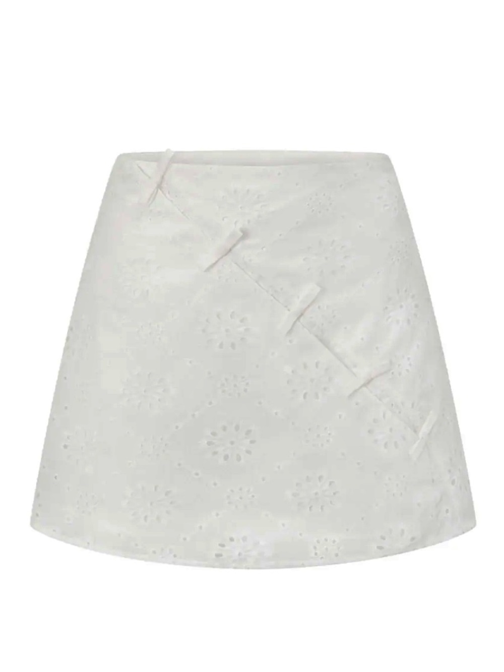 SABO Embroidered Mini ‘Freya Skirt’ in White
